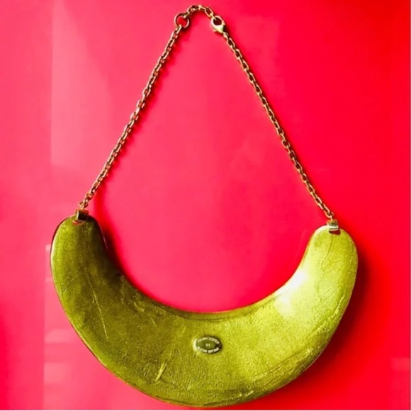 Rare Alexis Bittar Leopard Lucite Collar Necklace - Picture 3 of 4